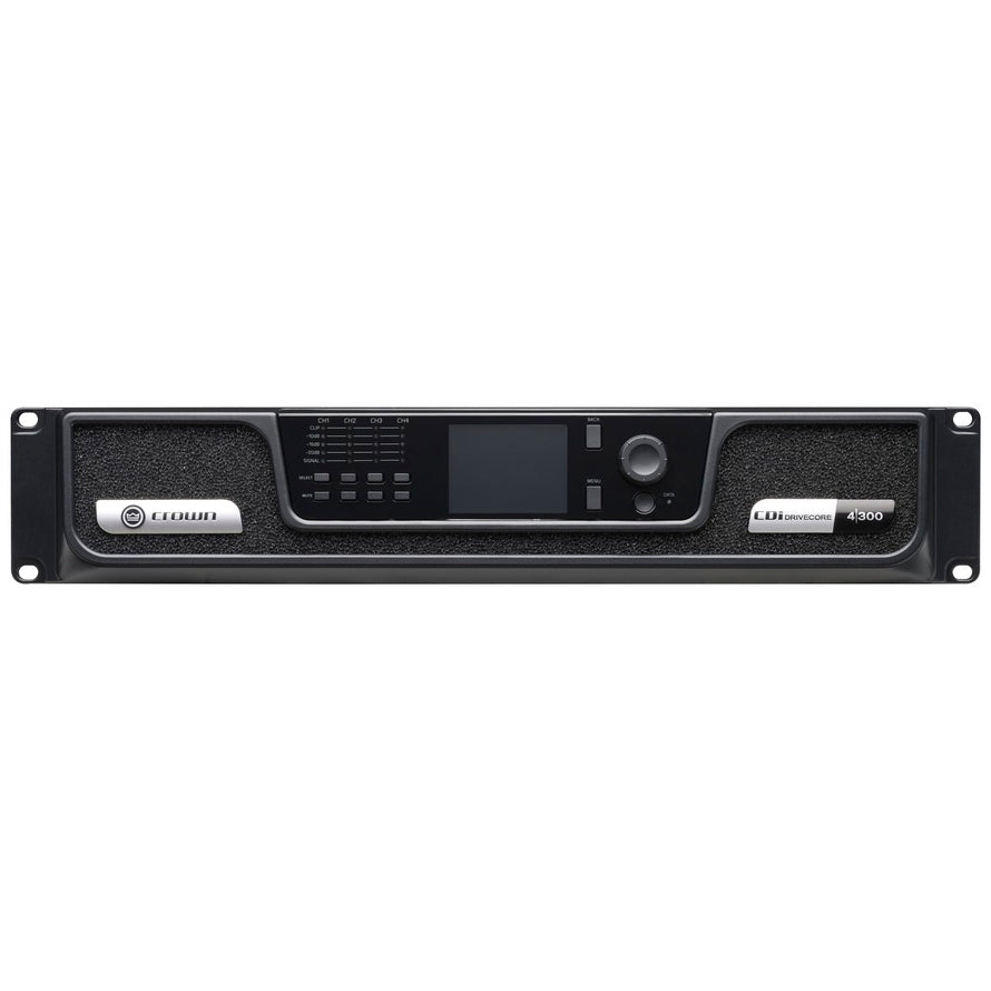 Crown CDi DriveCore 4|300 Four-channel, 300W @ 2/4/8 ohms Power Amplifier with DSP, 70V/100V