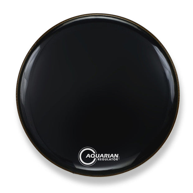 Aquarian RF16BK - Aquarian 16'' Regulator RF Resonant Gloss Black Bass Drumhead