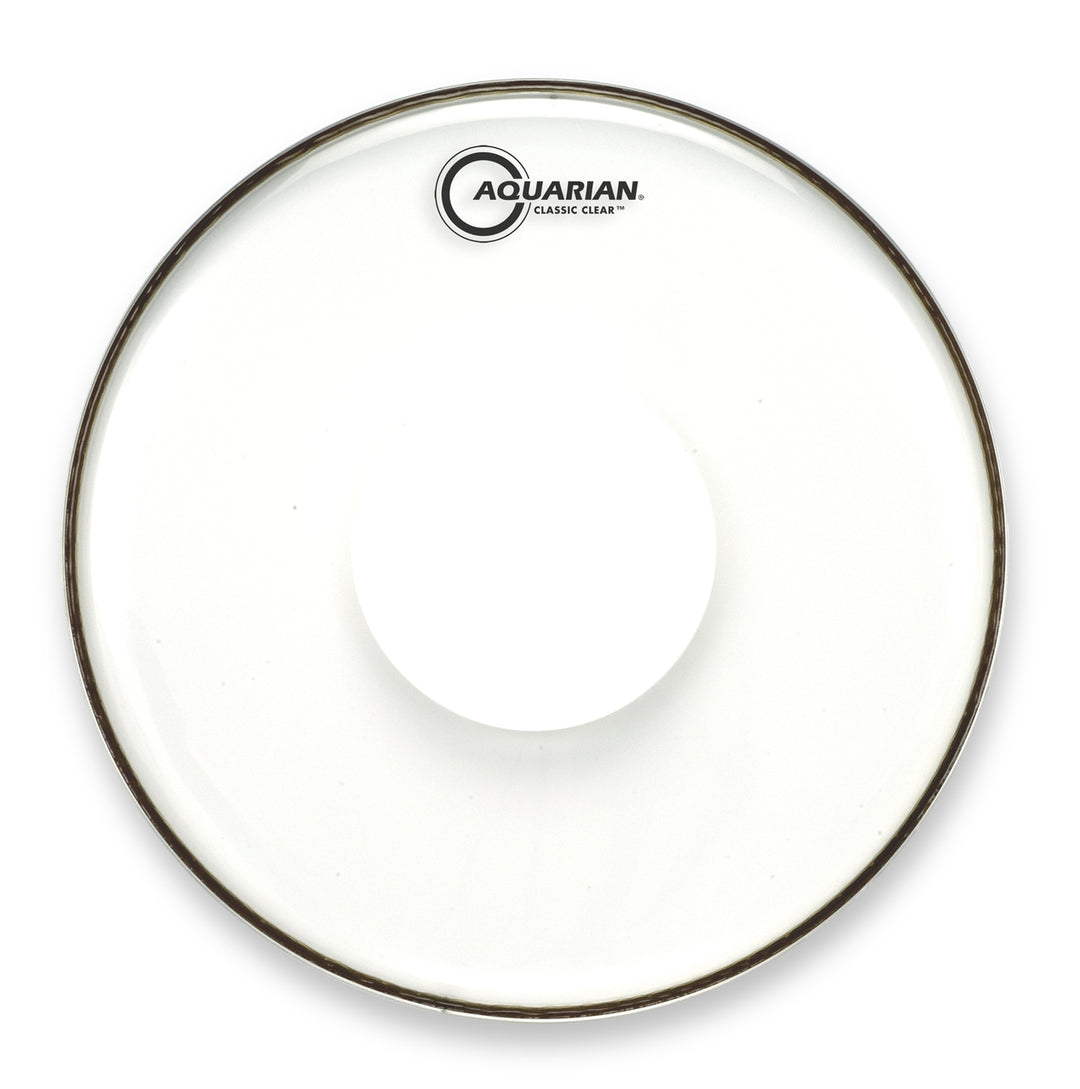 Aquarian CCPD16B- Aquarian 16'' Classic Clear W/Power Dot Bass Drumhead