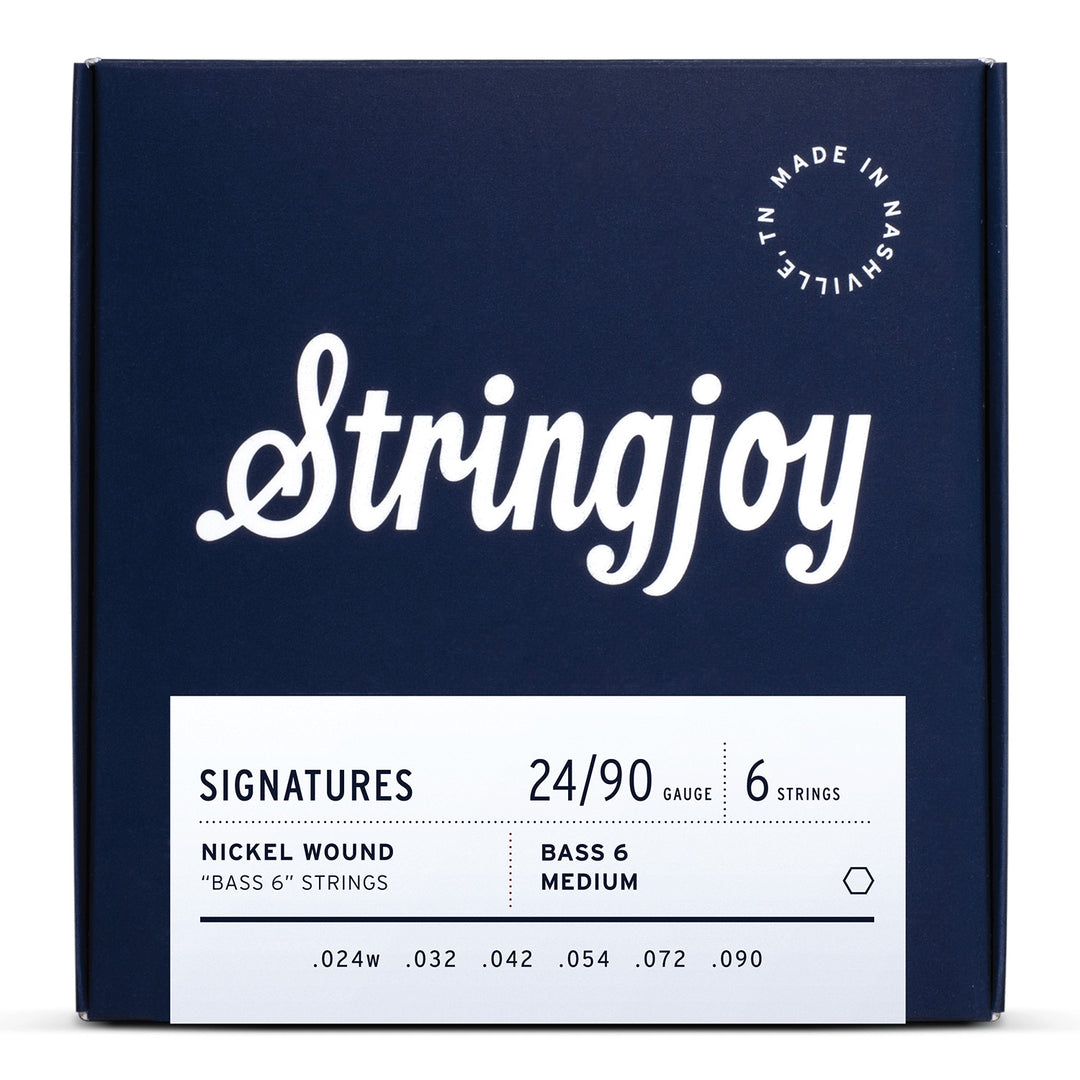 Stringjoy Signatures | Bass VI Balanced Medium Gauge (24-90) Nickel Wound Guitar Strings