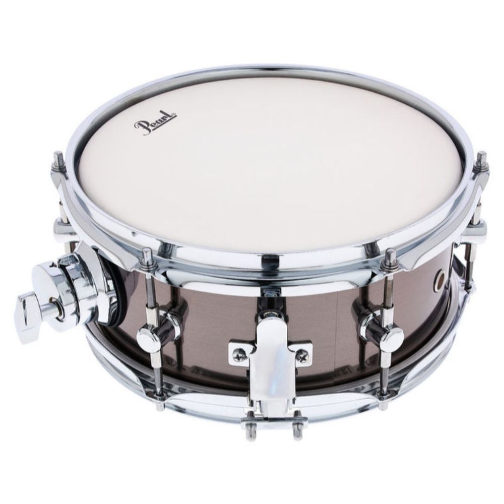 Pearl  Short Fuse 10''x4.5'' Snare Drum with Mount and Clamp  (Brushed Pewter)