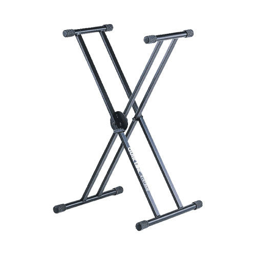 Quiklok QL646BK Double braced 1 tier X-style keyboard stand