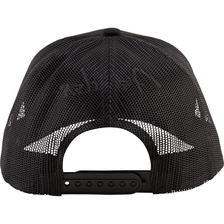 Fender Silver Thread Logo Snapback Trucker Hat (Black) - One Size Fits Most