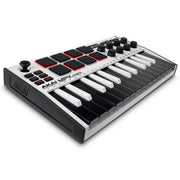 Akai MPK Mini Mk3 Portable USB MIDI Keyboard Controller - White