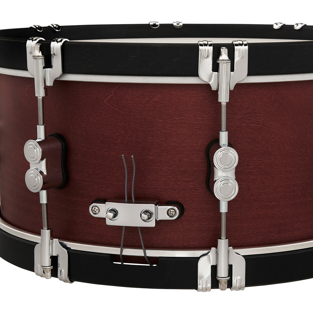 PDP Concept Maple Classic 6.5x14 Snare Drum - Ox Blood Stain w/ Ebony Stain Wood Hoops