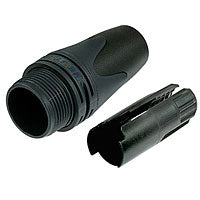 Neutrik BXX-14 - Black large bushing clear ring for XX Series Connectors