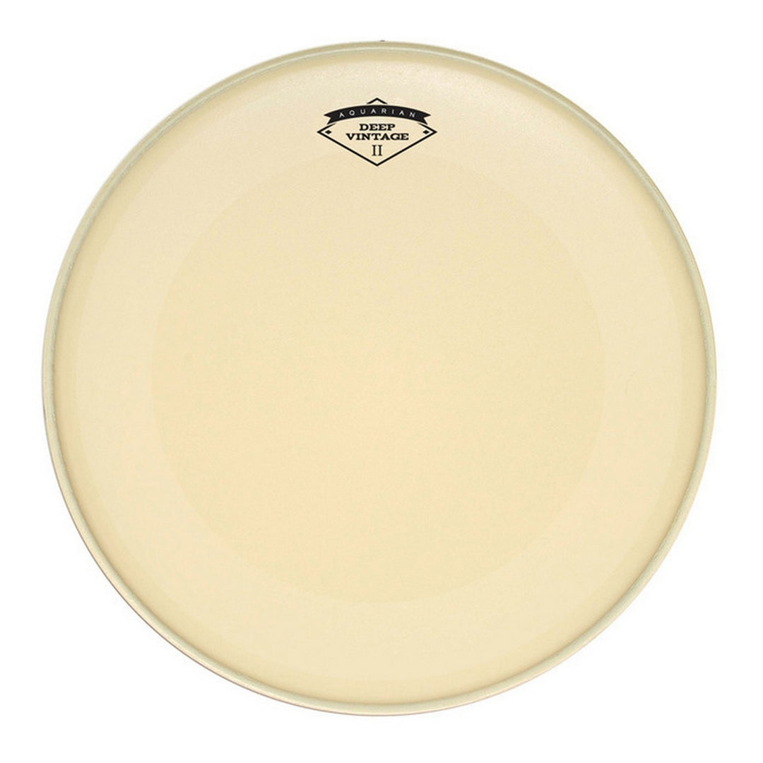 Aquarian DVK20 Deep Vintage II Vintage Coated 10/10 Double Ply Bass Drumhead with Superkick Ring