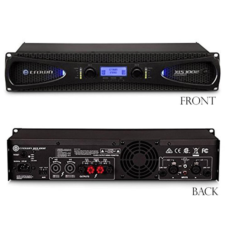 Crown XLS1002 Power Amplifier 1000-Watt w/ Cross-Over & Limiter