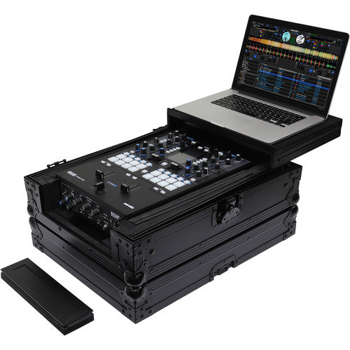 Odyssey Universal 12'' Format DJ Mixer Case with Extra Deep Rear Cable Space (Black Label)