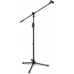 Hercules Stands MS532B EZ Clutch Tripod Microphone Stand w/ 2-In-1 Boom & EZ Mic Clip