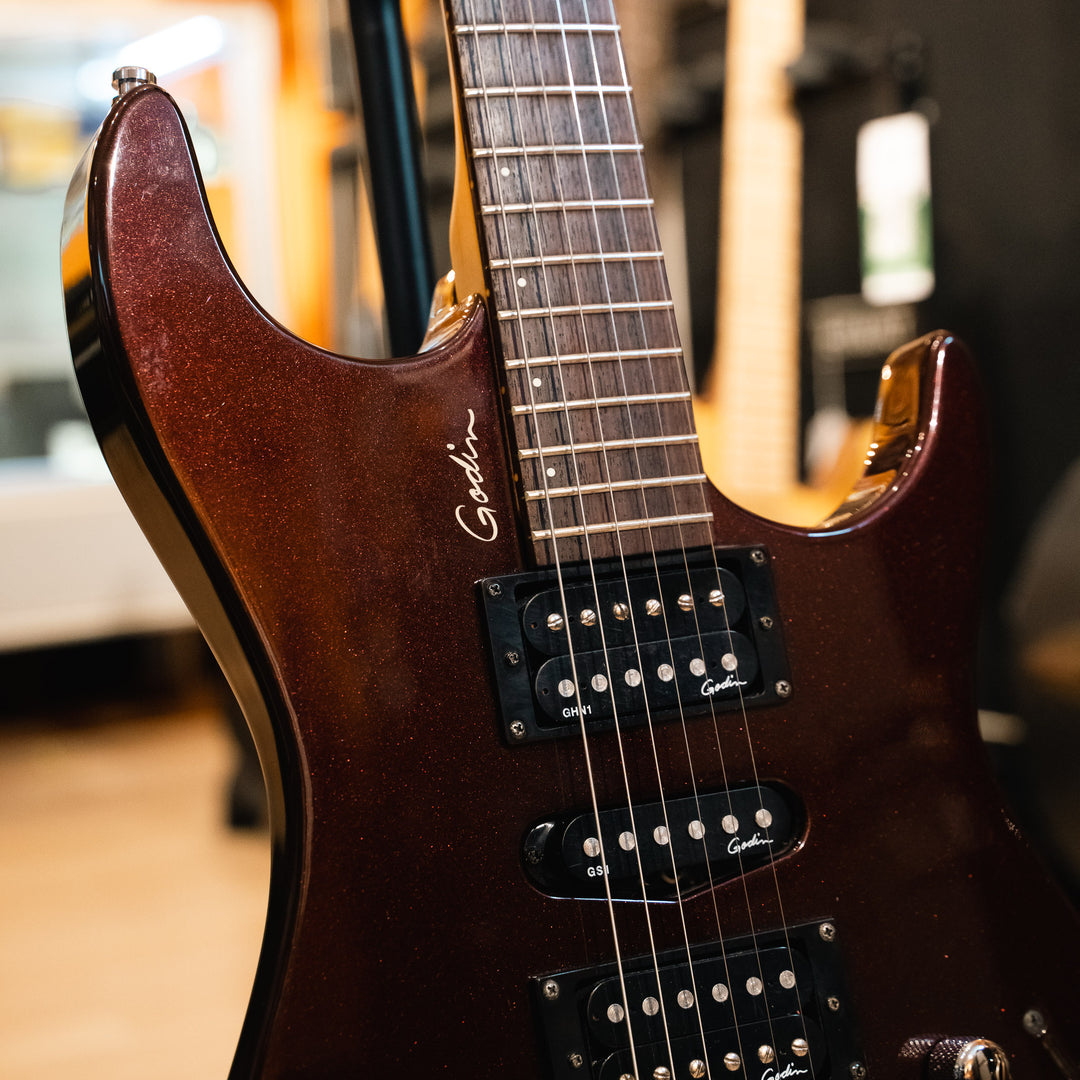 Godin - Freeway Classic HSH Burgundy Metallic w/ Godin Gig Bag (2004) - USED