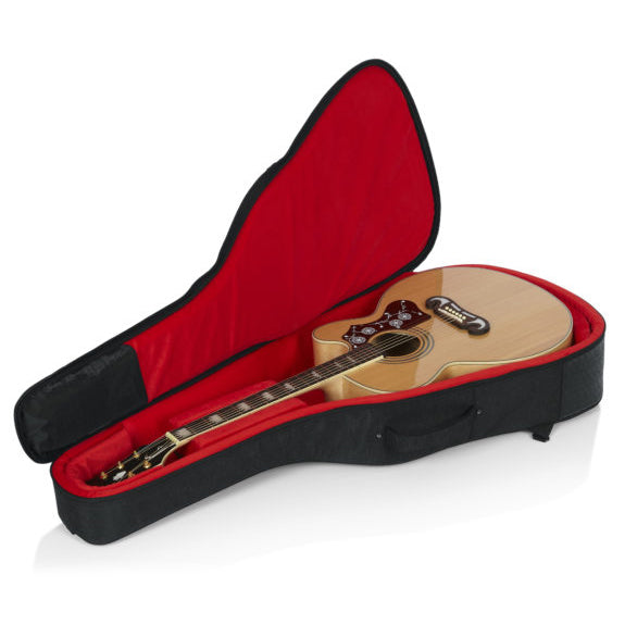 Gator GT-JUMBO-BLK Transit Series Jumbo Acoustic Guitar Gig Bag