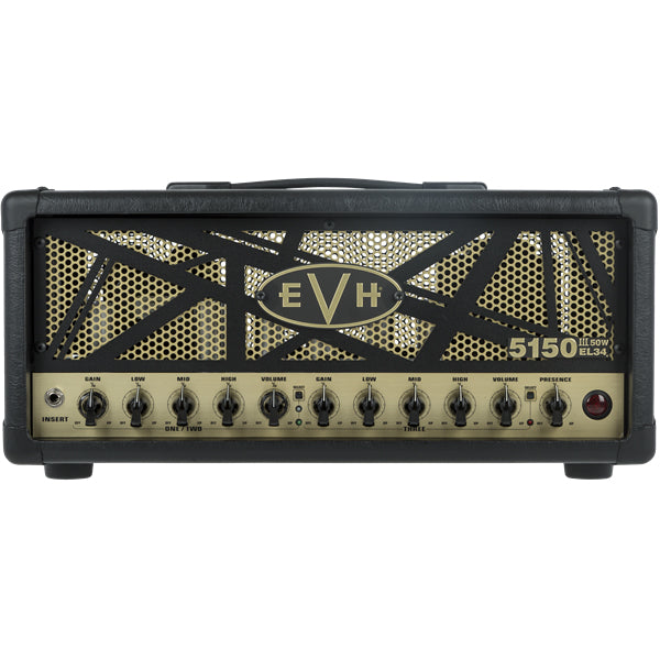 EVH 5150III 50W EL34 Guitar Amp Head - Black and Gold