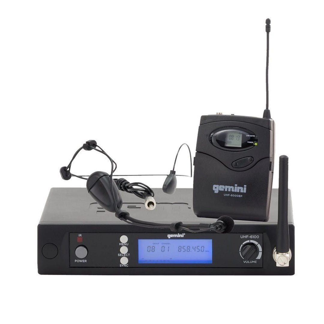 Gemini UHF-6100HL Single-Channel UHF Wireless Microphone System - Lavalier / Headset