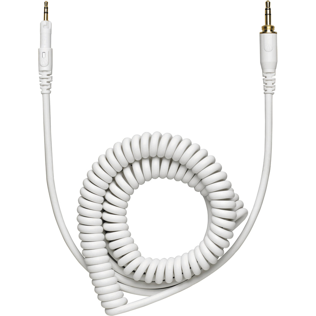 Audio-Technica HP-CC Replacement Cable for ATH-M40x and ATH-M50x - 1.2m-3m Coiled (White)