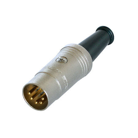 Neutrik NYS322G - Nickel Male 5 Pole DIN Plug with Gold Contacts