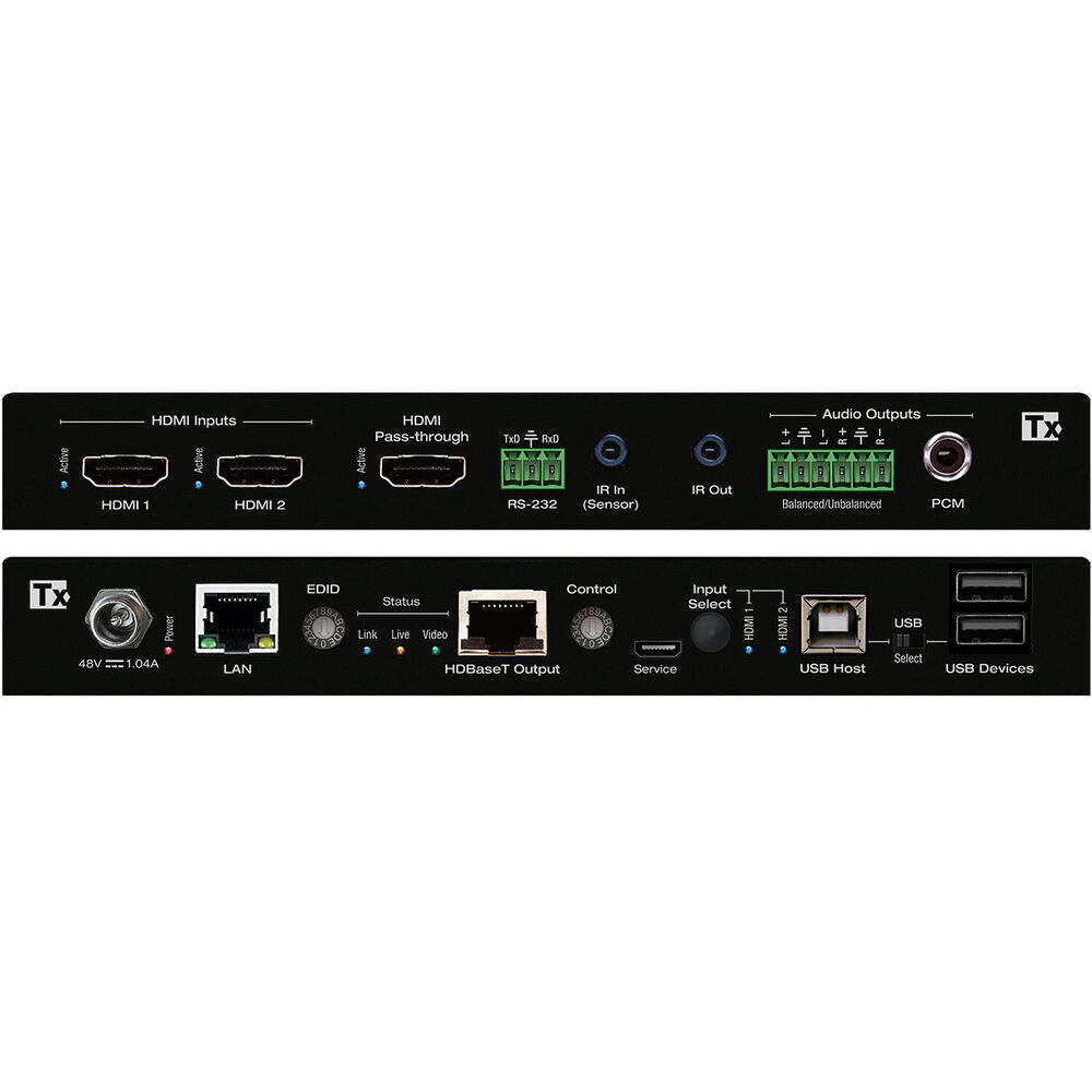 Key Digital KD-PS22UTx 4K/18G HDMI over HDBaseT Extender, 2x1 Presentation Switcher