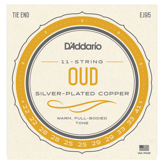 D'Addario EJ95 - SET OUD SILVER ON NYLON