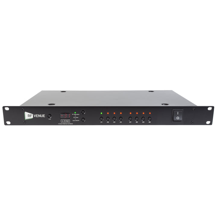 RF Venue 4 ZONE Antenna Combiner for Wireless Microphones