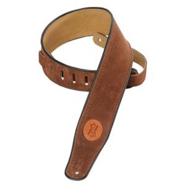 Levy's MSS3-BRN Suede Leather Guitar Straps
