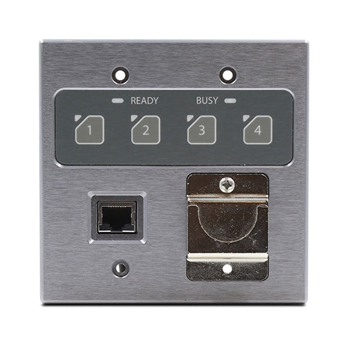 Attero Tech by QSC Zip4 Dante / AES67 Four-Zone Paging Station