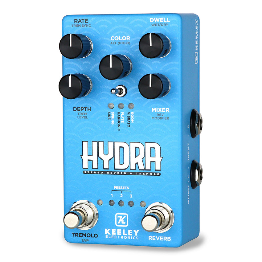 Keeley HYDRA Stereo Reverb and Tremelo Guitar Pedal