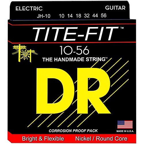 DR Strings JH-10 (Jeff Healey) - Tite-Fit Nickel Plated Electric: 10, 13, 17, 30, 44, 56