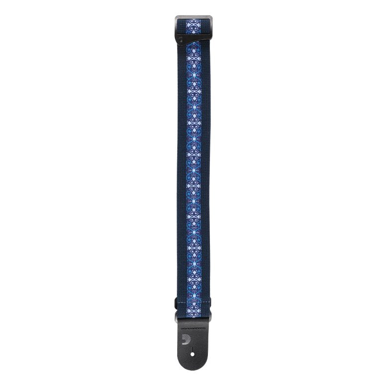 D'Addario Eco-Comfort Strap Line Extensions 50MM DELUXE COTTON, BLUE