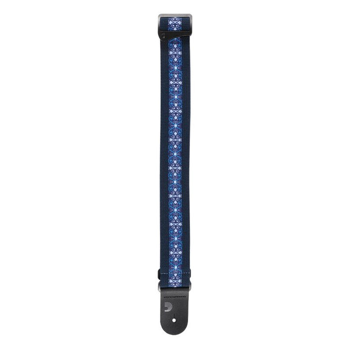 D'Addario Eco-Comfort Strap Line Extensions 50MM DELUXE COTTON, BLUE