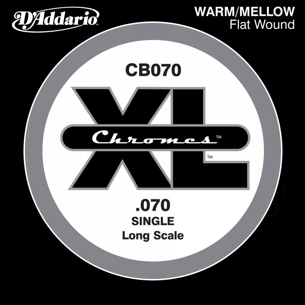 D'Addario CB070 - SINGLE  BASS CHROMES 070 LONG