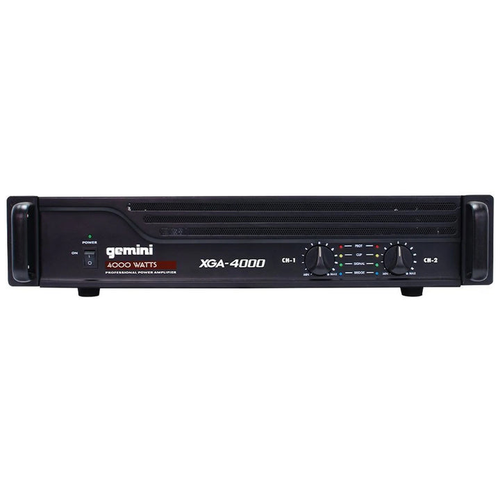 Gemini XGA-4000 Professional Power Amplifier - 4000-Watt Peak, 2x 350-Watt RMS (4-Ohms)