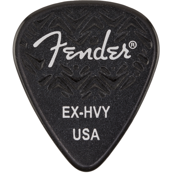 Fender 351 Shape Wavelength Celluloid Picks — 6-Pack - Black
