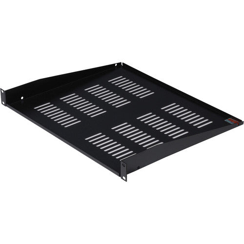 Gator GRW-SHELFVNT1 1U utility shelf w/ elongated vent holes, 15'' deep