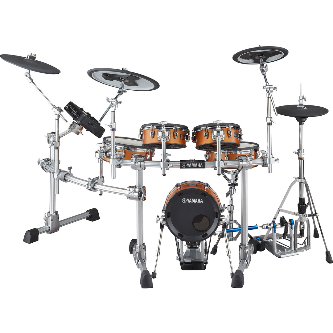 Yamaha DTX10KMRW Electronic Drum Kit with Mesh Pads, Cymbals and Hardware - Real Wood