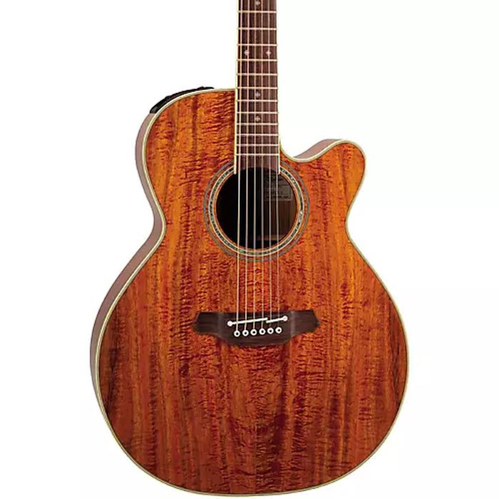 Takamine EF508KC Pro Series NEX All Koa Acoustic Electric Guitar - Natural w/ Case