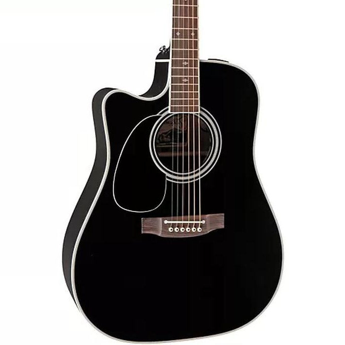 Takamine EF341SC-LH Pro Series Dreadnought Acoustic Electric Guitar Left Handed - Black, w/ Case
