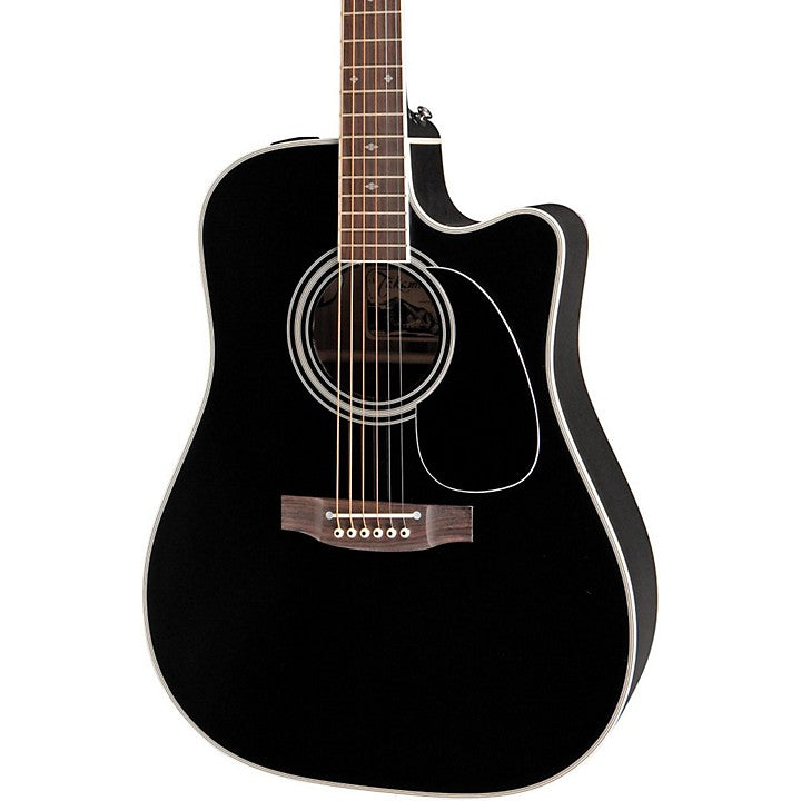 Takamine EF341SC Pro Series Dreadnought Acoustic Electric Guitar w/ Case - Black