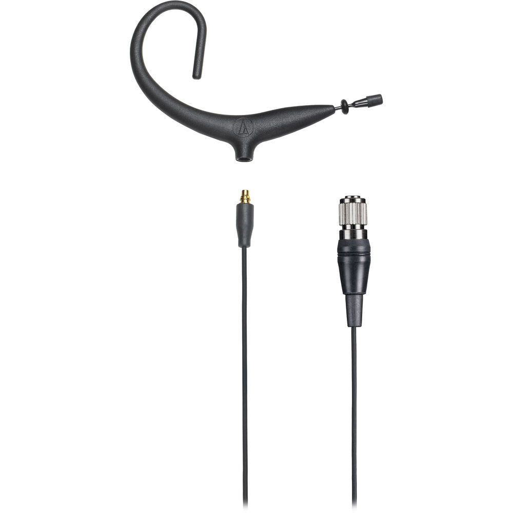 Audio-Technica BP893xCH Omnidirectional Earset and Detachable Cable with cH Connector - Black