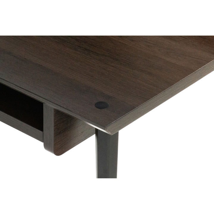 Gator Elite Furniture Series Main Desk - Dark Walnut Brown