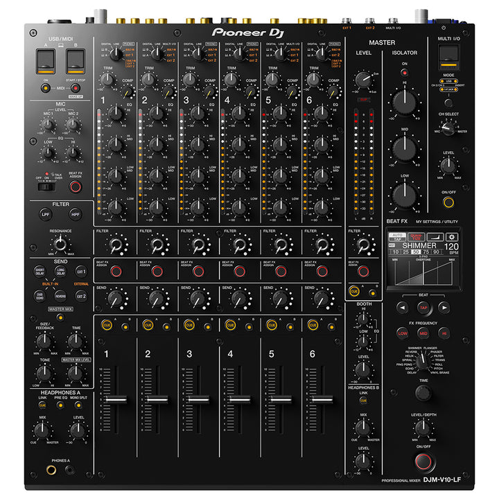Pioneer DJ DJM-V10-LF 6-Channel Professional DJ Mixer w/ Long Faders