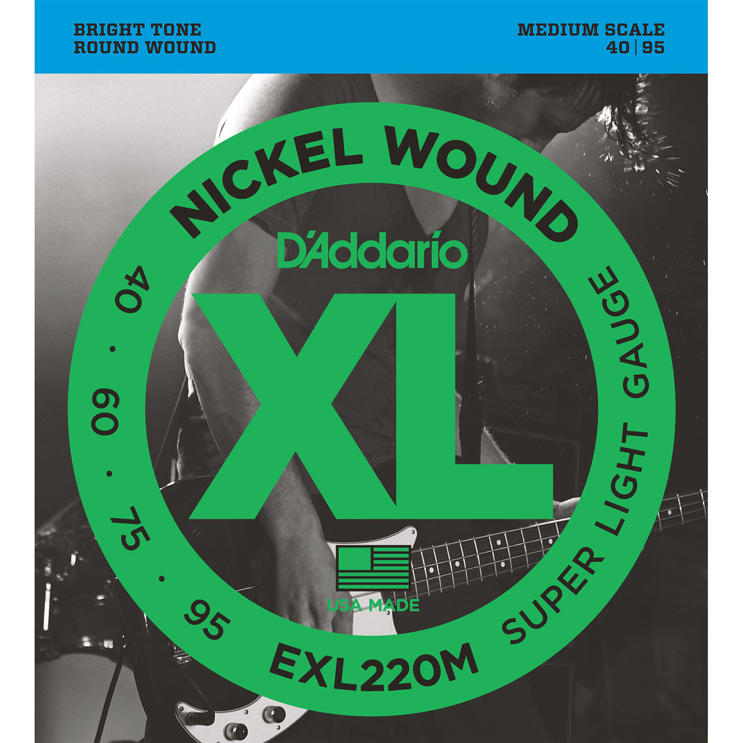 D'Addario EXL220M - SET BASS XL 40-95 MED SCALE