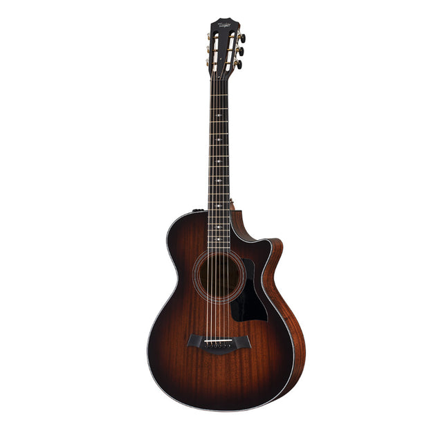 Taylor Guitars 322ce 12-Fret, West African Crelicam Ebony Fretboard, Expression System ® 2 Electronics, Venetian Cutaway with Taylor Deluxe Hardshell Brown Case