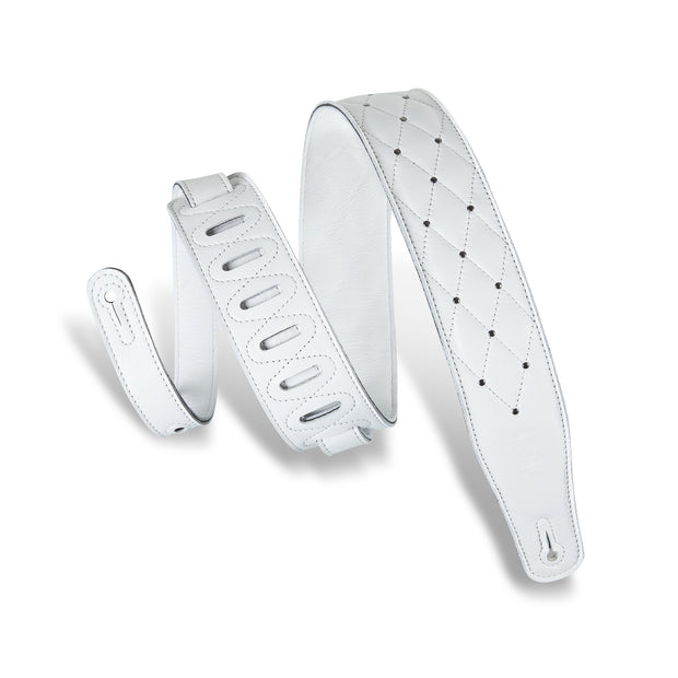 Levy's MG26DS-WHT_ABK Garment Leather Guitar Straps