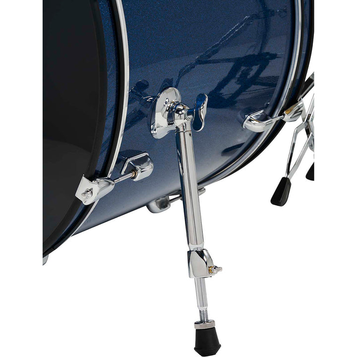 PDP Center Stage 5-Piece Complete Drum Kit w/ Hardware, Cymbals & Throne (7x10, 8x12, 14x16F, 16x22, 5x14 Snare) - Royal Blue Sparkle