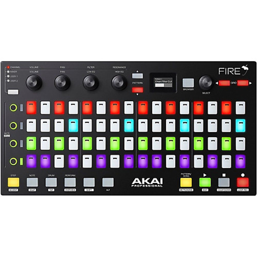 AKAI FIRE midiコントローラー　FL studio Akai FIRE MIDI Controller for FL Studio – Music City Canada