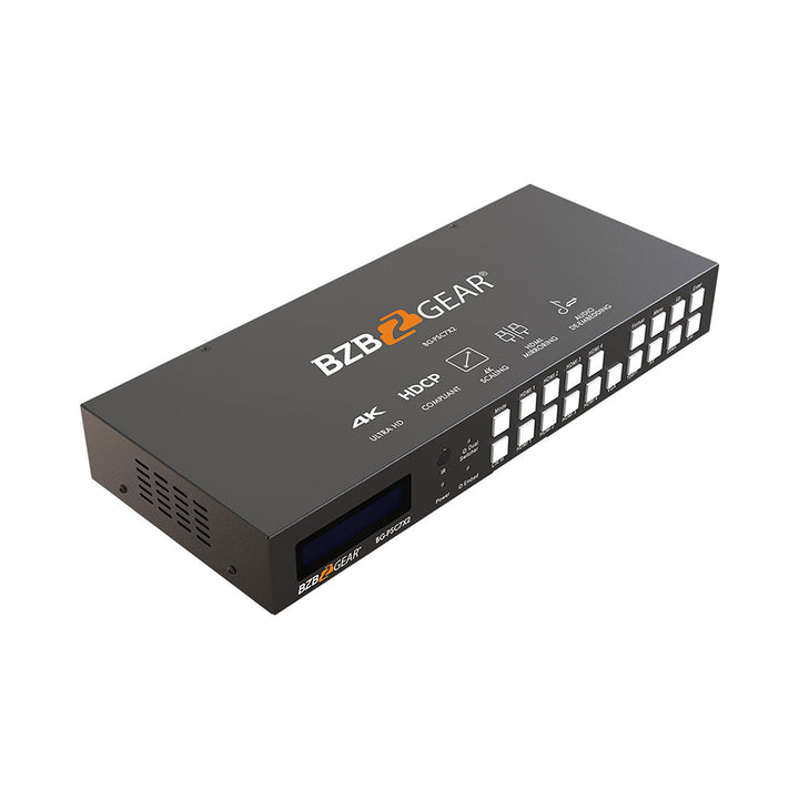 BZBGEAR - 7x2 4K Presentation Switcher Scaler w/HDMI/VGA/Component/Composite Video & Audio