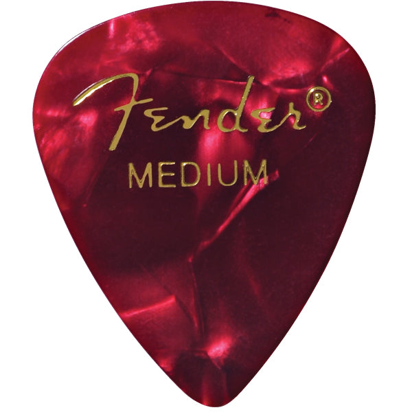 Fender Guitar Pick 351 Shape Premium 1 Gross - Red Moto - Medium, 144-Count