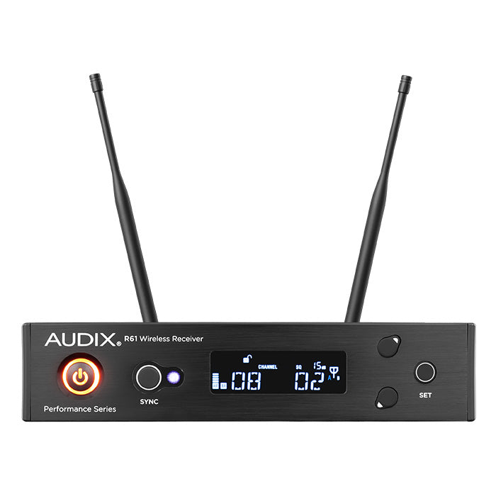 Audix R61 KIT Single-Channel True-Diversity Receiver for Wireless System (A: 522 MHz – 554 MHz)