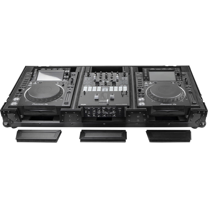 Odyssey FZ10CDJWXD Coffin Flight Case for 10” DJ Mixer & 2x Media Players - Black