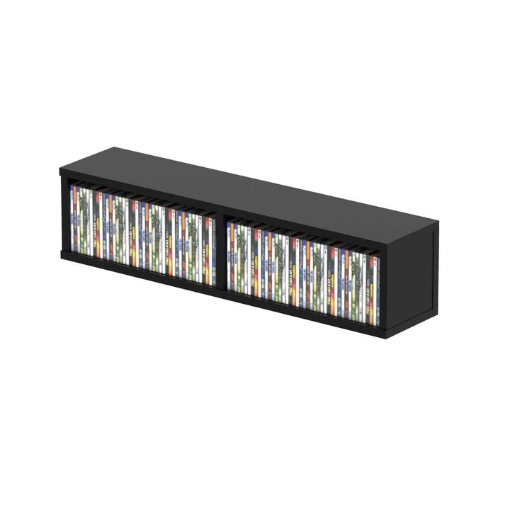 Glorious CD Box 90 Storage (Holds 90 Slim Case, 62 Jewel Case) - Black